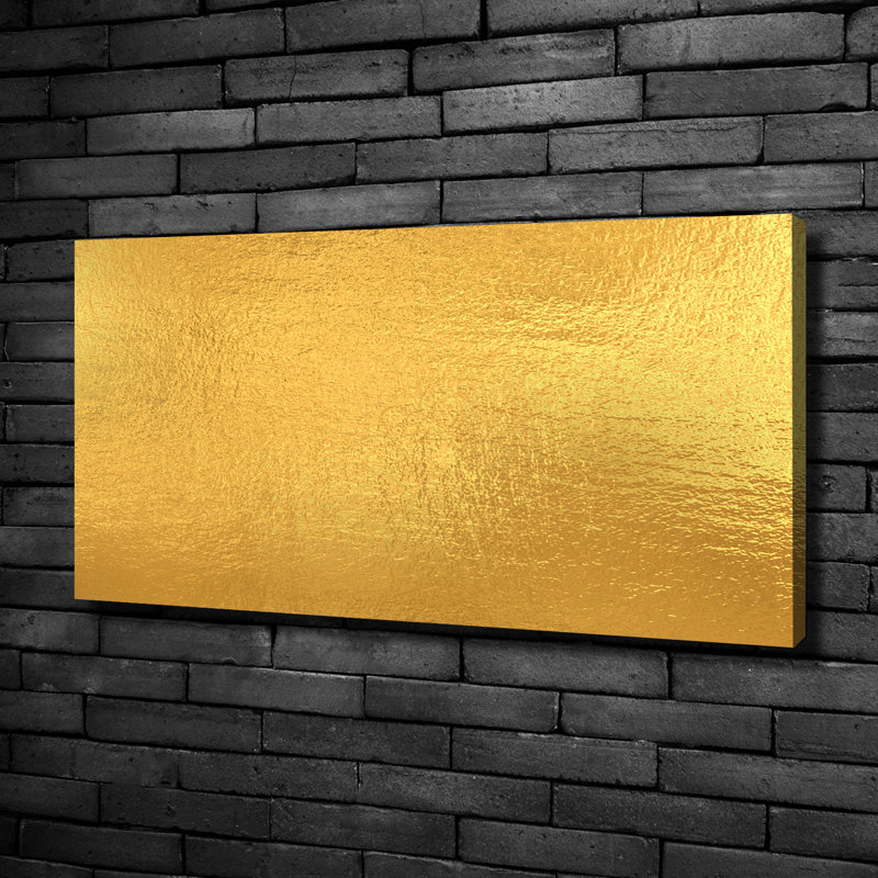 Golden Foil Background - Wrapped Canvas Print