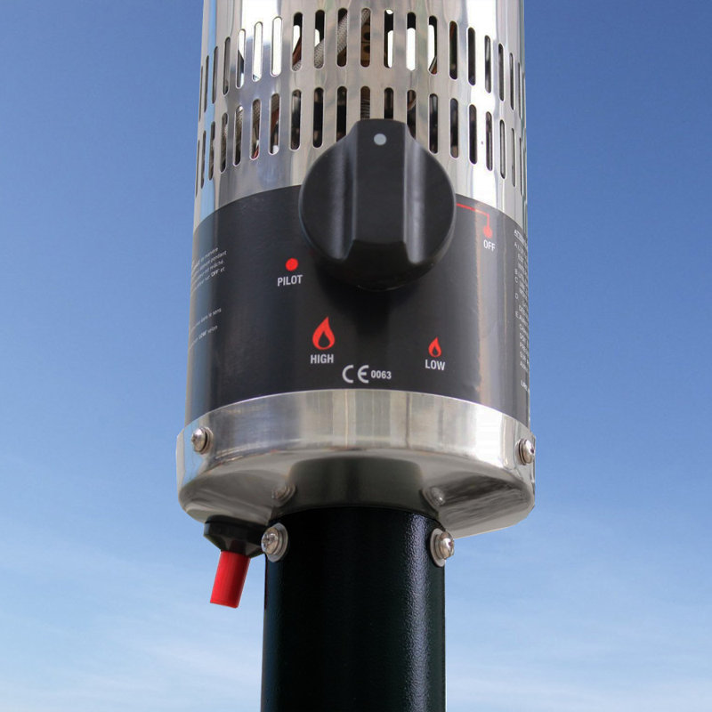 Cabrera Propane Standing Patio Heater, Black