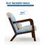 Ensemble de 2 chaises d'appoint Mid-Century, fauteuil rembourré, coussin lombaire-131572115
