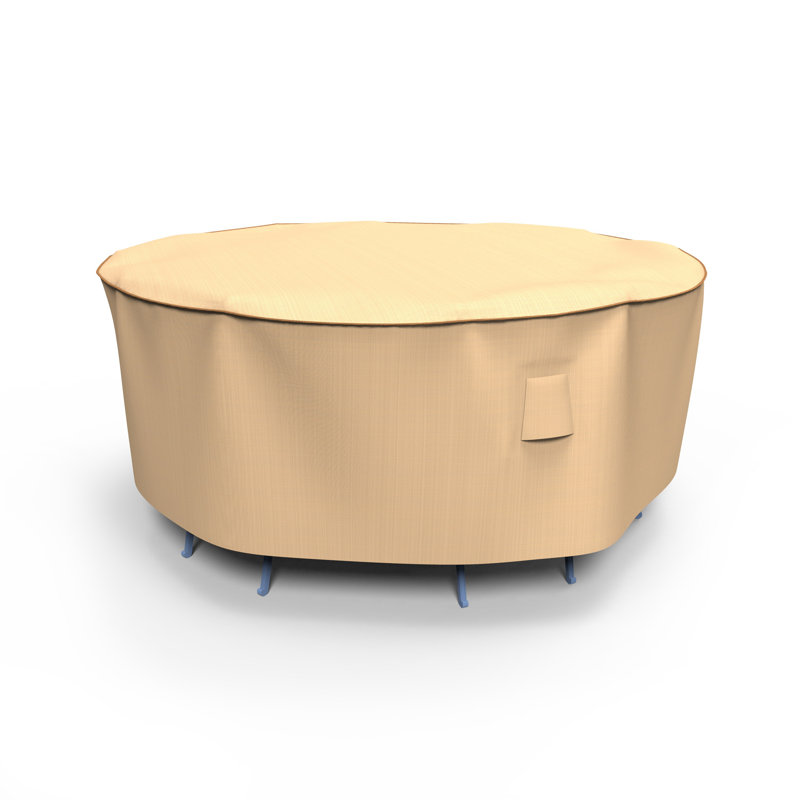 Housse pour ensemble de table et chaises d'extérieur Eduardo, Petite - 76 po de diamètre x 30 po de retombée