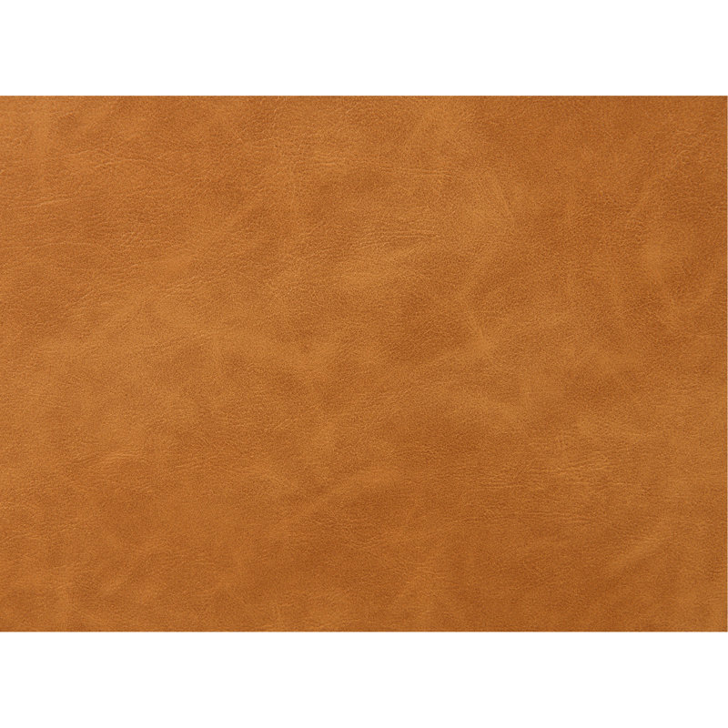 Brown Finish Mid-Century Modern Pushback Manual Recliner Tapered Legs Linen Textured Fabric High Back Subtle Channel Detail Primary Living Room