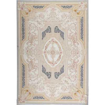 Aubusson Flatweave Wool Oriental Area Rug
