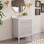 Meuble-lavabo autoportant entièrement assemblé avec comptoir en pierre reconstituée blanche-287073757-287073754
