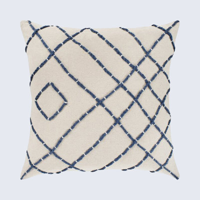 Irvington Texture Cotton Geometric Throw Pillow