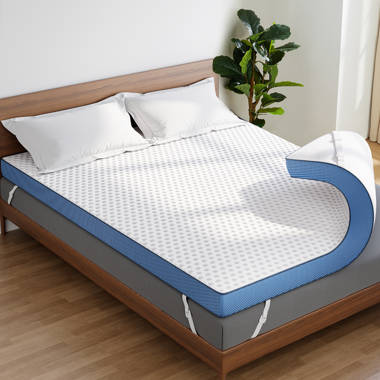 Alwyn Home Twin XL Egg Crate Foam Mattress Topper - Bed Pad for