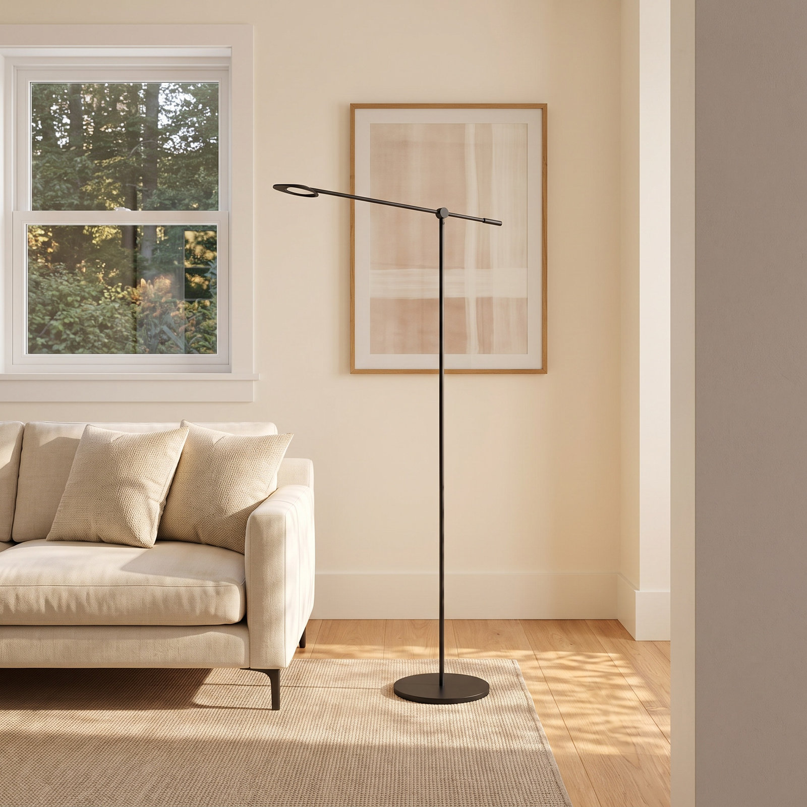 Rotaire 54.38 " Dimmable Floor Lamp