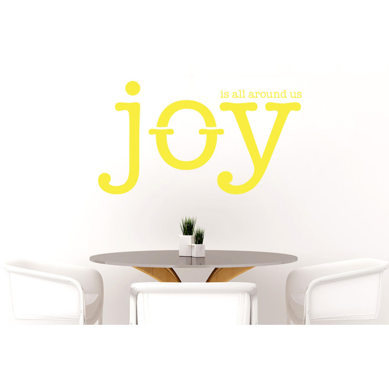 Wall Decal, Bright Yellow, Large