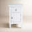 Pearce Modern Farmhouse USB Charging Storage Cabinet Chairside End Table - White-1559917955