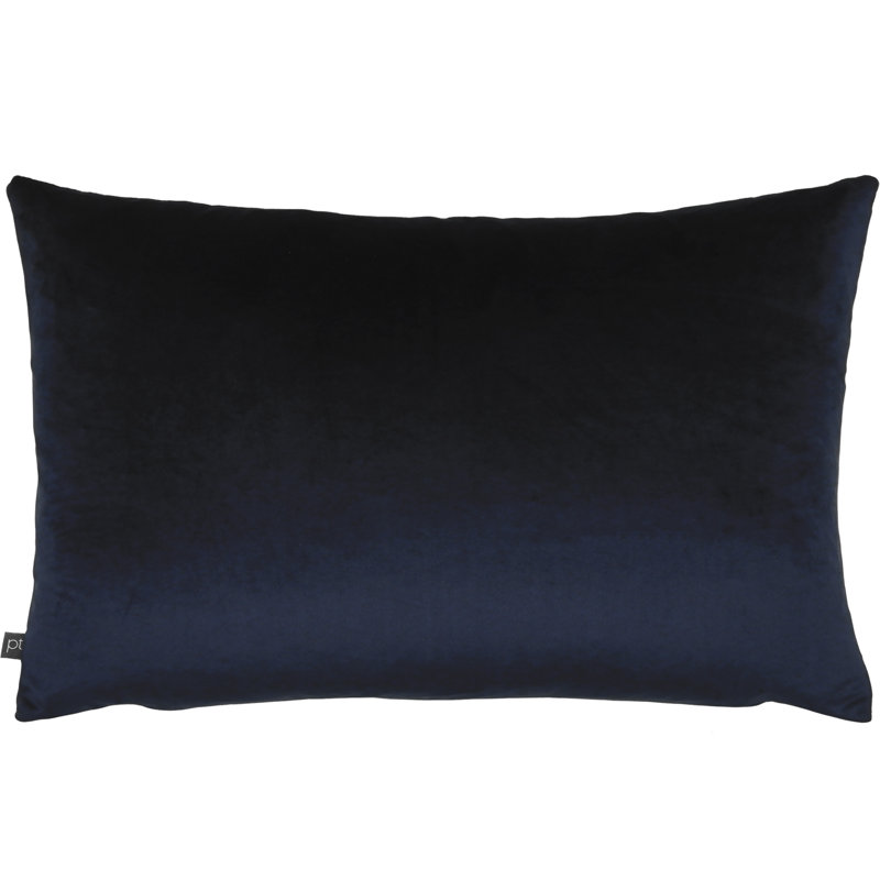 Blake Geometric Rectangular Cushion, Feathers, Navy/Orange/Green