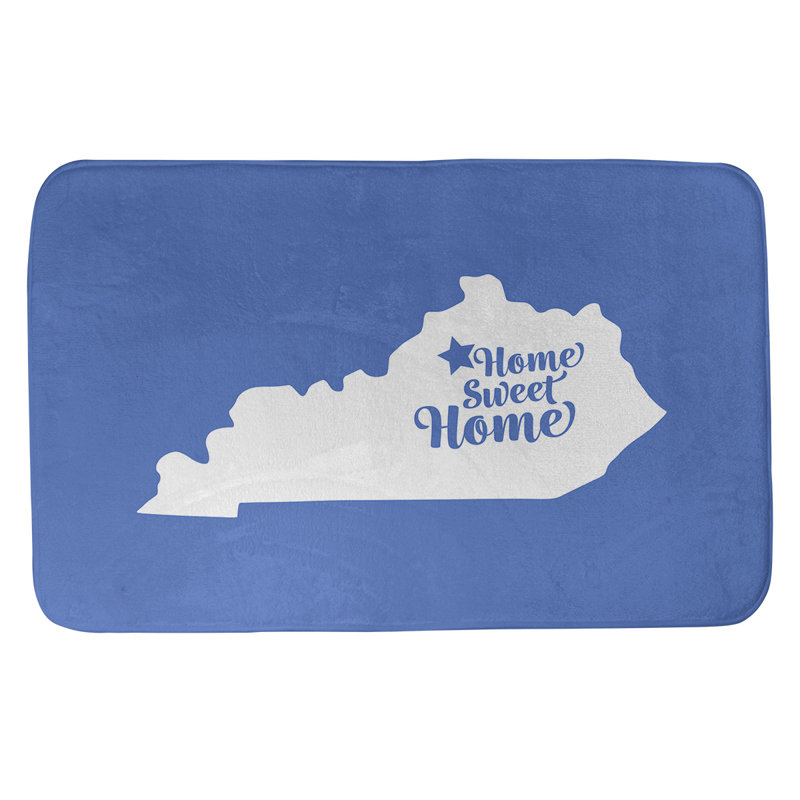 Tapis pour salle de bain frankfort doux, l 17 po x L 21 po, Bleu
