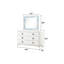 Commode 6 tiroirs Laguna