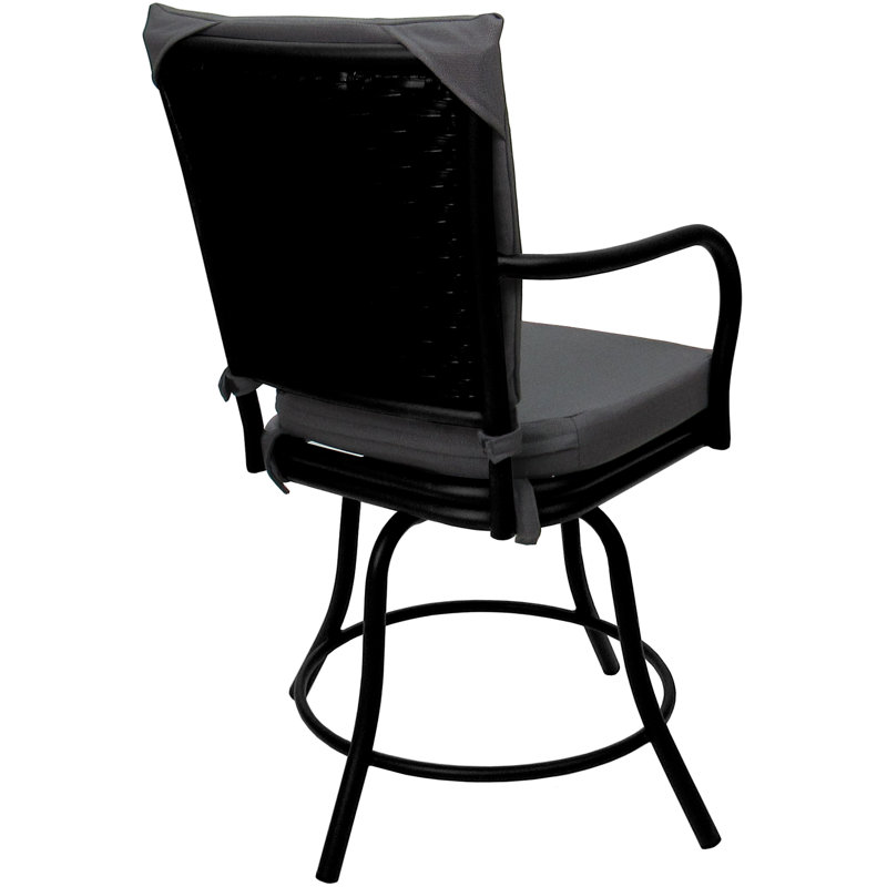 Chaise d'extérieur Ralphie, Gris, Noir