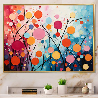 «Colorful Mid Century Abstract Fusion III», reproduction d'art sur toile