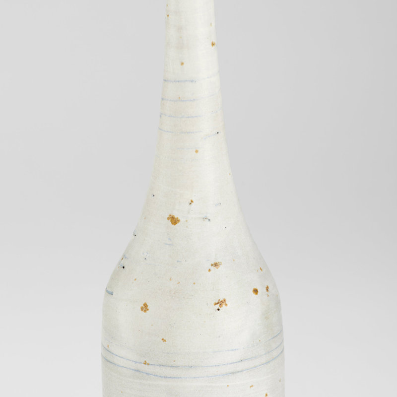 Gannet Handmade Ceramic / Porcelain Table Vase, 18.75" H x 4.25" W x 4.25" D