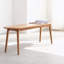 Banc de table en bois de chêne naturel pour salle à manger-989328491