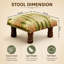 Tabouret d'appoint rembourré Tiger