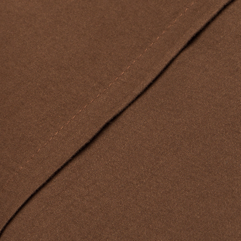 Drap plat seulement, drap de dessus en microfibre brossée 1800 - NTBAY, Très grand californien, Brun