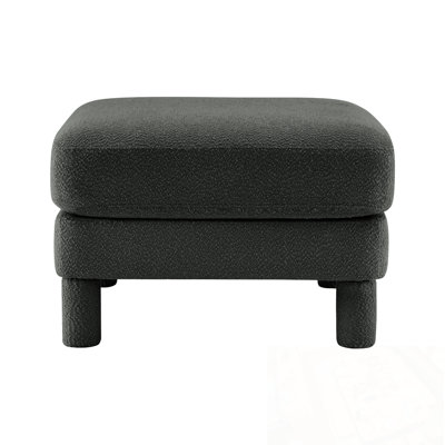 Polyester Ottoman With Four Sturdy Legs