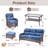  6-Piece Patio Furniture Set With Swivel Glider Chairs, 6-Inch Ultra-Plush Cushions & Water-Resistant Olefin Fabric-118850191