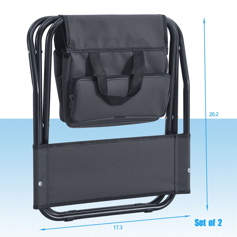 Candiance Beach Chair and Camping Chair, Gray