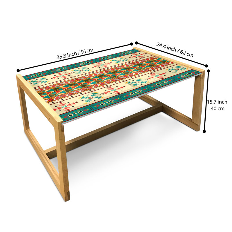 Table basse Demyia, H 15,75 po x L 35,83 po x l 24,4 po