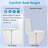 KDK HOME Tornado Toilet with Dual Flush 1.1/1.6 GPF Siphon Jet Comfort Height 16.5"-91244059