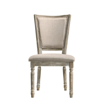 Chaises d'appoint à deux tons - Base de pieds, accents de bois confortables gris et beige