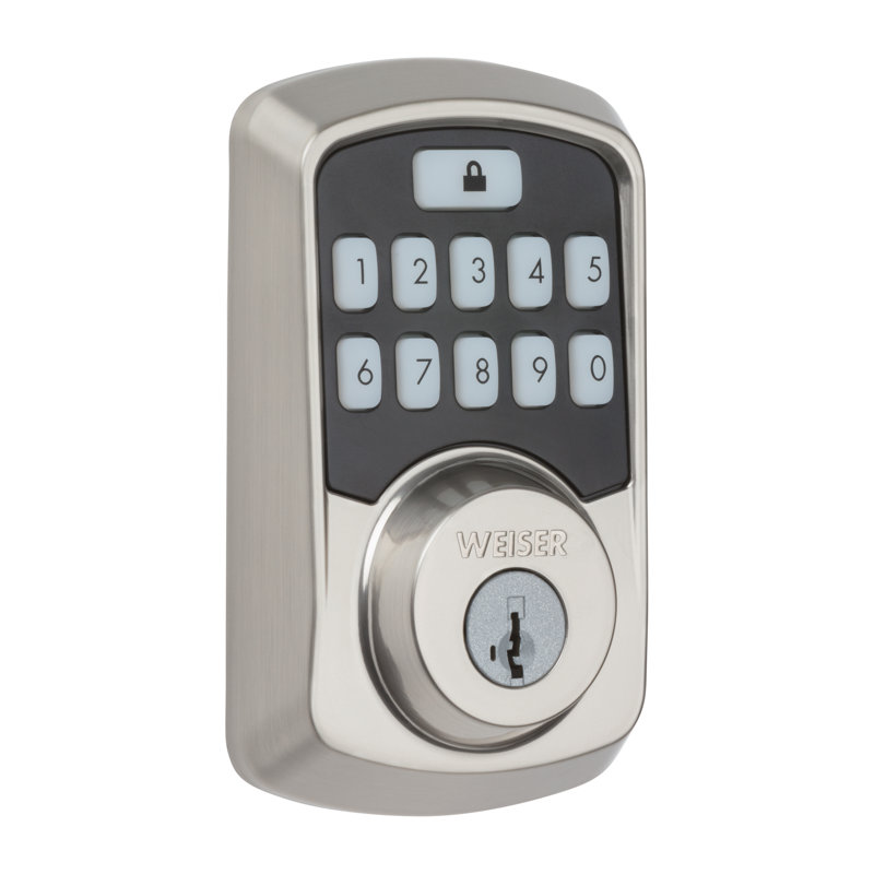 Aura Bluetooth Smart Lock Electronic, Satin Nickel
