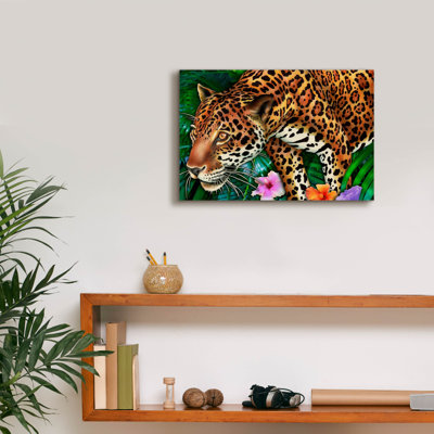  «Jaguar» par Tim Jeffs, art mural sur toile