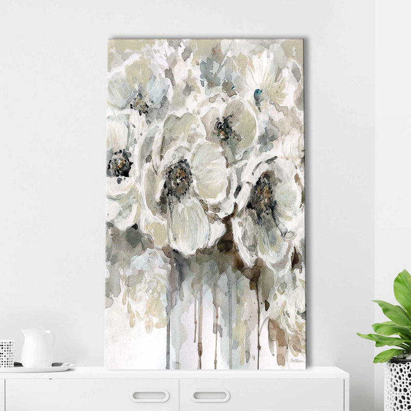 «Soft Fragrance I» par Carol Robinson - Peinture, L 18 po x H 30 po, Toile tendue