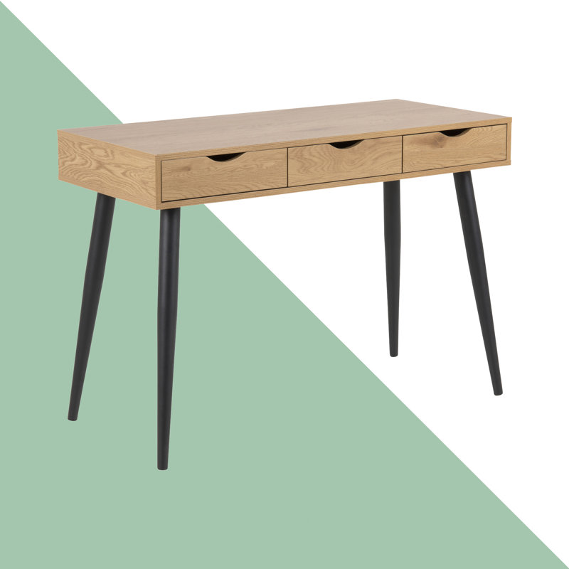 Casson Writing Desk, Oak/Black