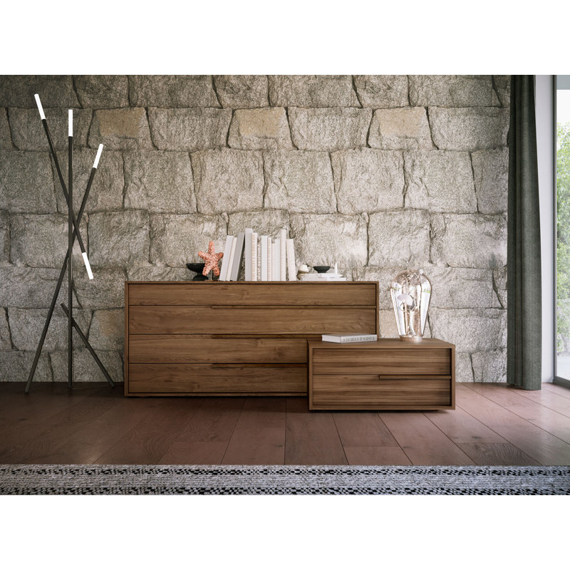 Jane 4 Drawer Dresser, Walnut