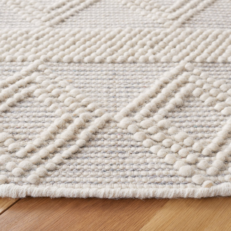 Natura Flat Weave Wool Geometric Rug, Rectangle 8' x 10'
