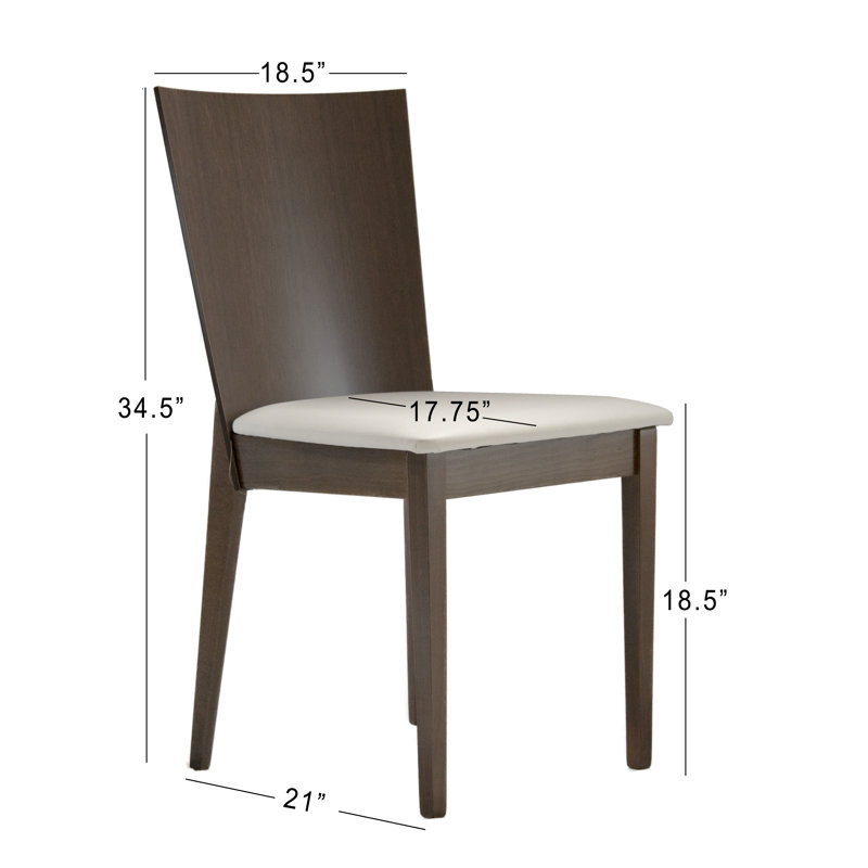 Hudnut 18.5'' H PVC Upholstered Side Chair