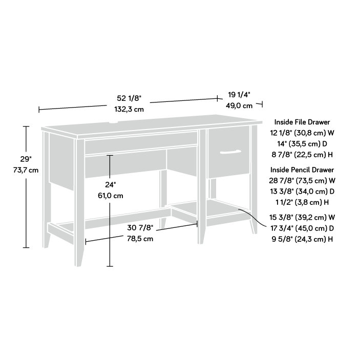 Damian Oak Finish Desk