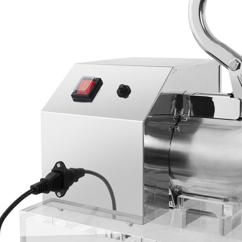 Heavy Duty White Stainless Steel Countertop Snow Cone Maker