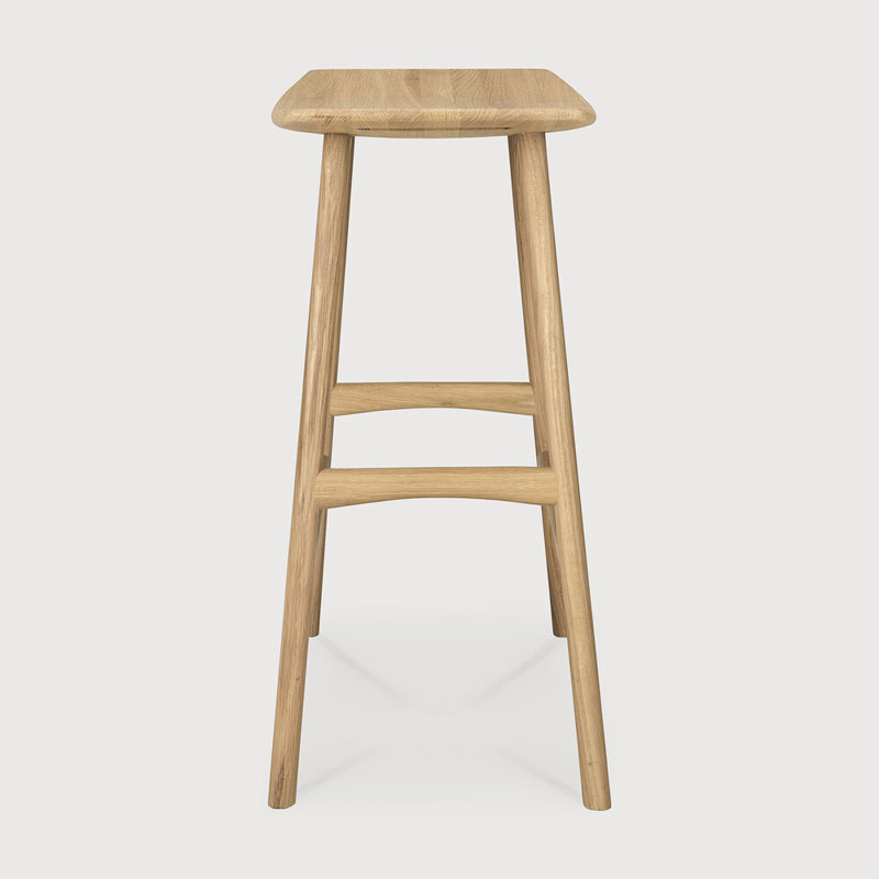 Osso Solid Wood Stool, Oak, Counter Stool (26.5" Seat Height)
