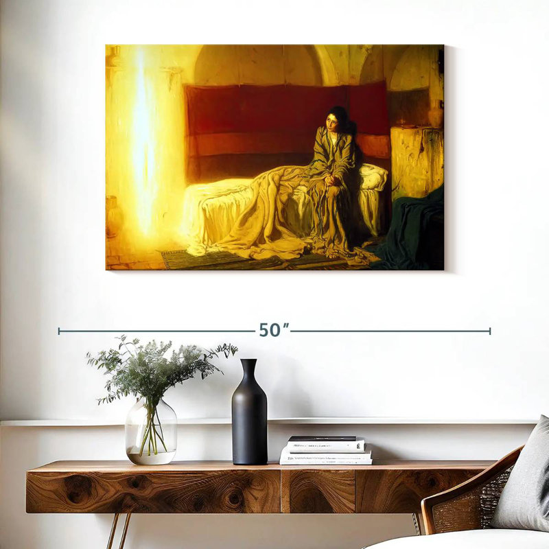 Adella The Annunciation 1898, 26" H x 39" W