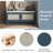 Boho Rattan Entryway Bench with Storage, Cushioned Wooden Shoe Organizer for Hallway-2038055129