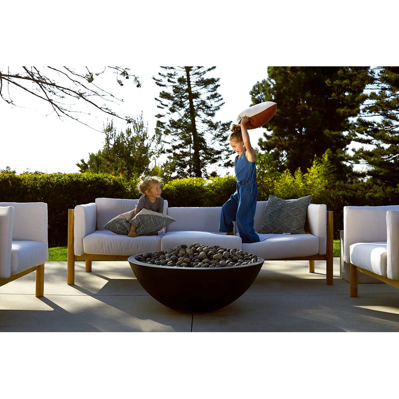 Haven Outdoor 3 - Seat Patio Sofa, Sunbrella Leaf