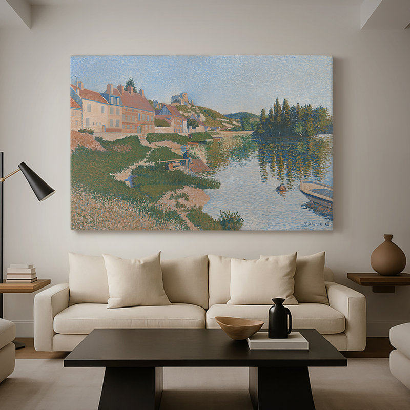 Les Andelys, Château Gaillard-Paul Signac-Toile tendue avec châssis-1886, 40 x 60