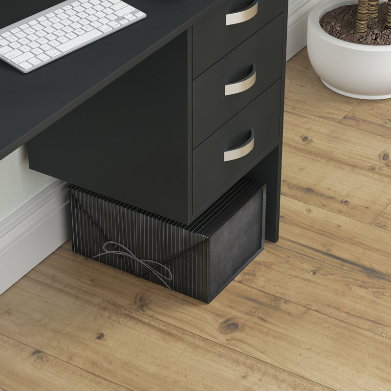 Muskoka Solid Wood Writing Desk, Black