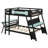 Multi-Functional Gaming Bunk Bed Built-In Dual Desk, USB Ports And Pegboard Storage-100276999
