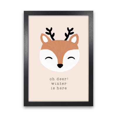 Oh Deer Winter Is Here By Orara - Print