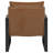 Rosalind Upholstered Track Arm Accent Chair Brown-1916206734