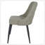 Ensemble de 2 chaises de salle à manger capitonnées gris clair, confortables et élégantes avec un revêtement moelleux et un design Mid-Century-2096279054