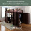 Granvel Kids Full Loft Bed with Drawers-956168663