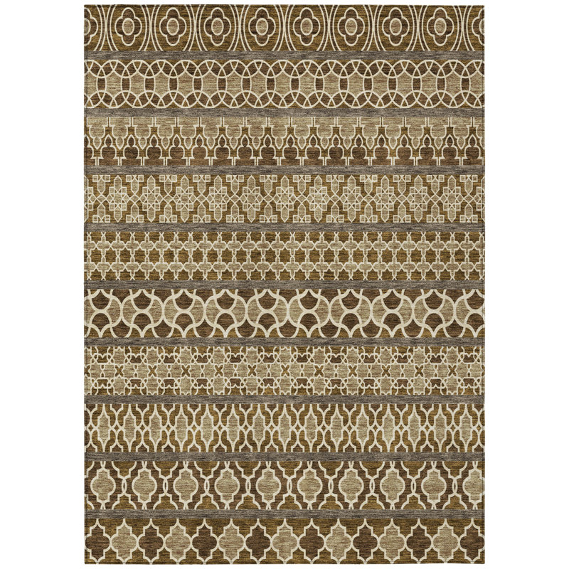 Tapis intérieur / extérieur 9 pi x 12 pi quadrilobe lavable