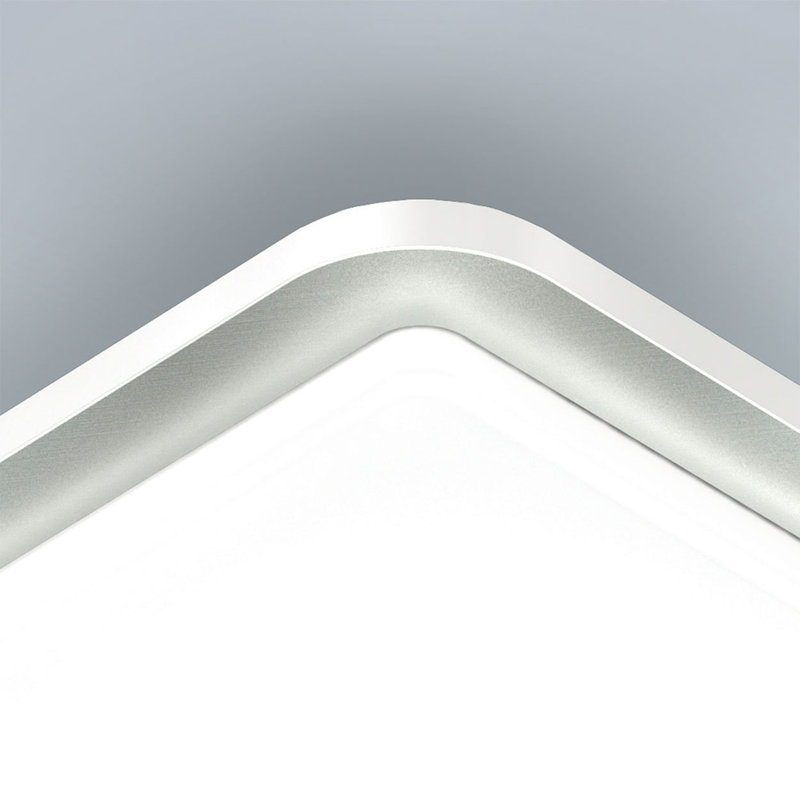 LED Ceiling Light RS D2 S Stainless Stell Trim Motion Sensor Flush Mount 30x30 cm Softlight Start, Grey