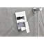 Douche de salle de bain - Tête de pluie murale avec buse nettoyable et laiton - Système luxueux autonettoyant Finish Connections, laiton standard